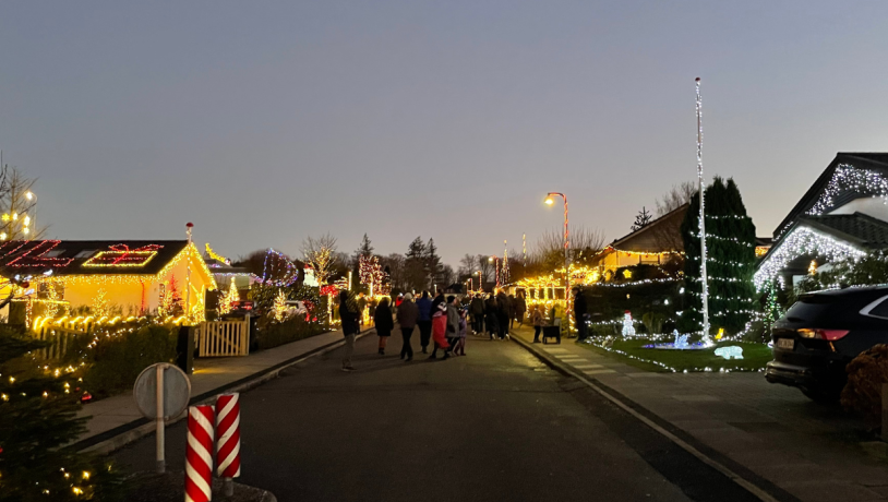 Jueludsmykning på Lundhusvej i Vejle i 2021
