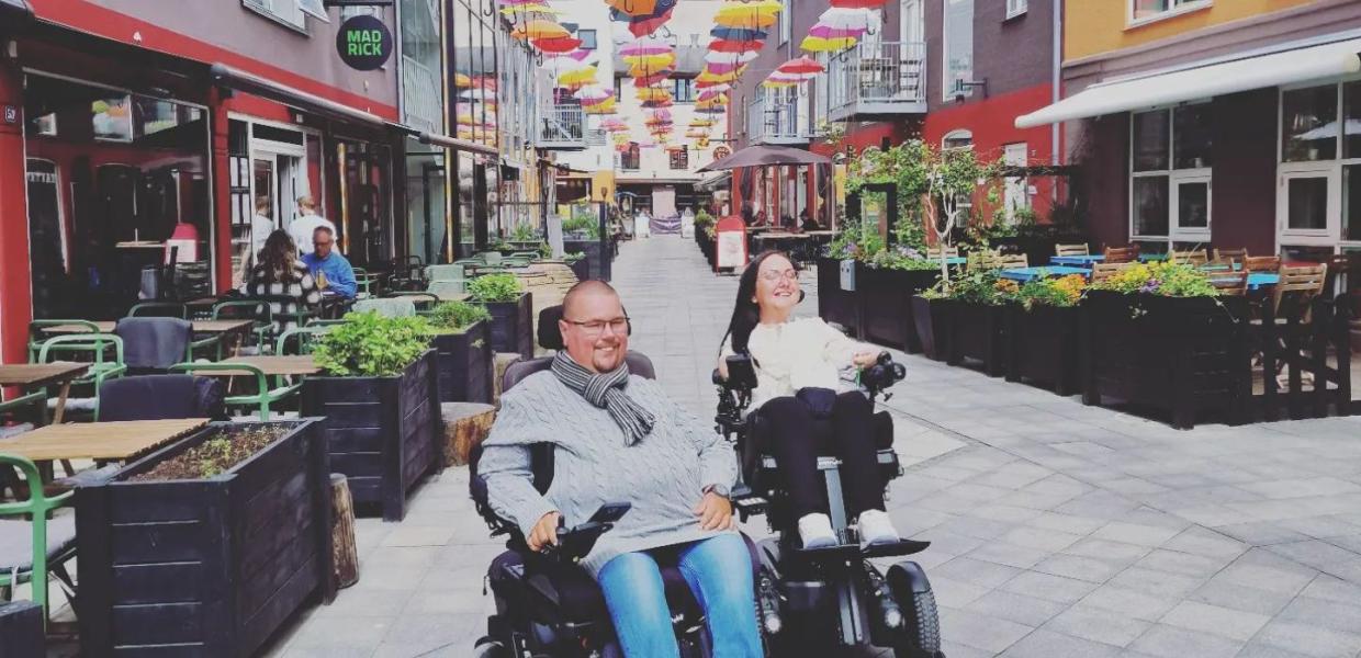 To kørestolsbrugere i Vejle Midtpunkt