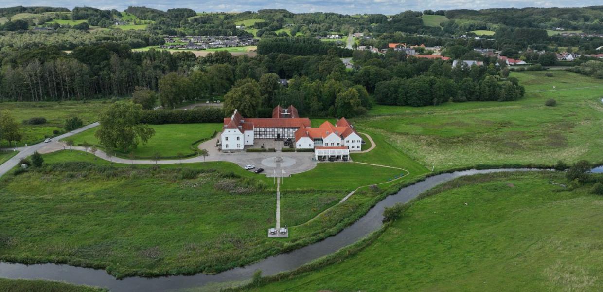 Haraldskær og Vejle Ådal set fra oven