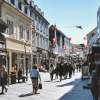 En smuk dag i Vejle gågade i solskinnet