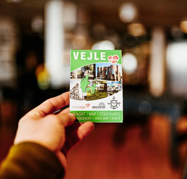 VisitVejles bykort over Vejle og omegn