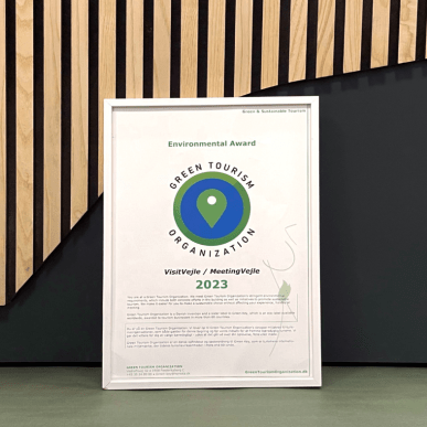 Green Tourism Organization-certifikat for VisitVejle