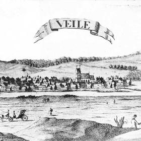 Vejle set fra syd, 1765-69