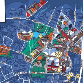 Kort til Vejle skulpturguide