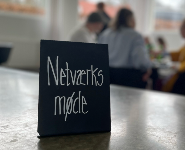 Skilt for netværksmøde