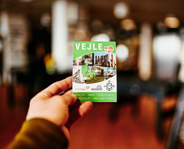 VisitVejles grønne bykort over Vejle og omegn