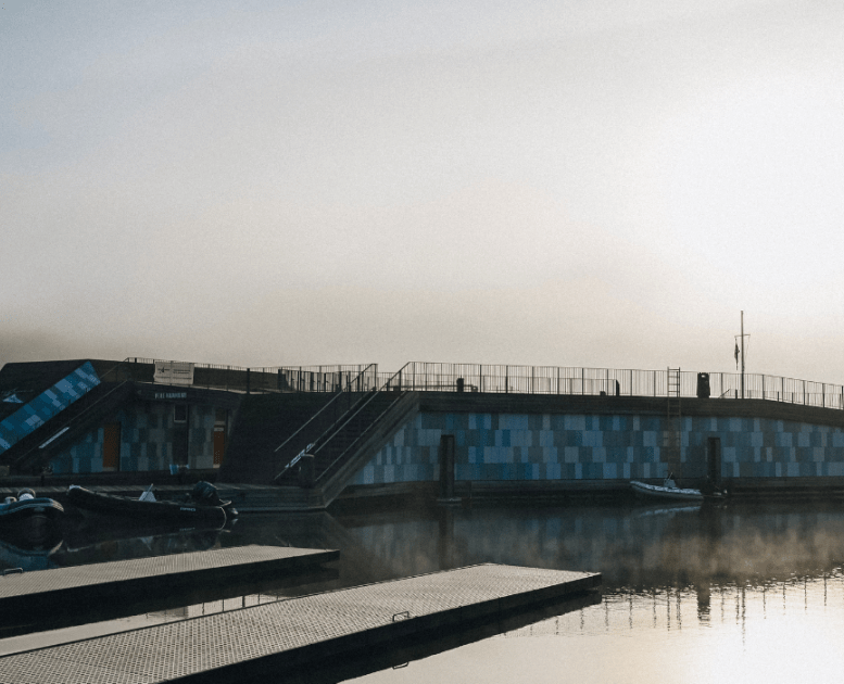 Vejle Kajakklub ved Vejle Havn i tågen