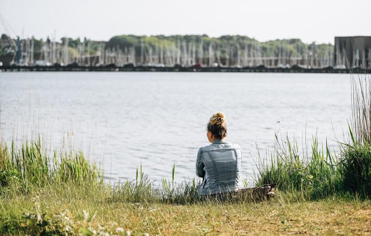 Udsigten fra skyttehushaven i Vejle